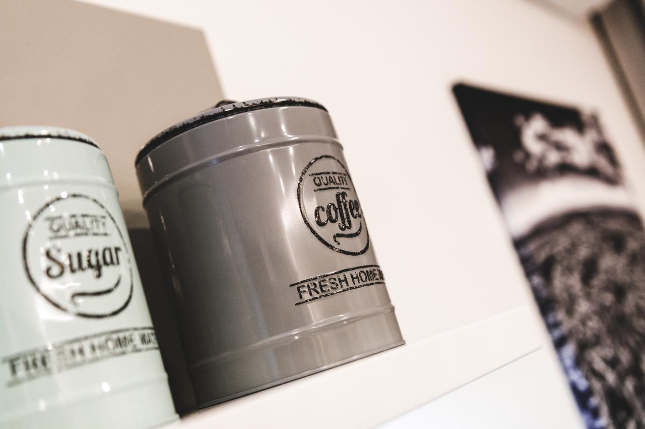 Silesia Residence Ostrava Eksteriør billede Coffee and sugar storage tins